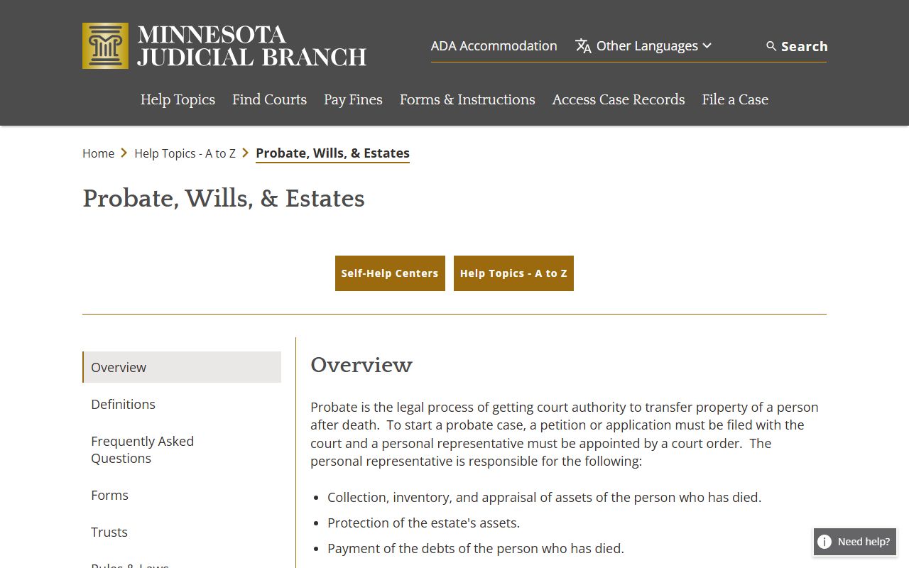 Dakota County probate records probate wills and estates