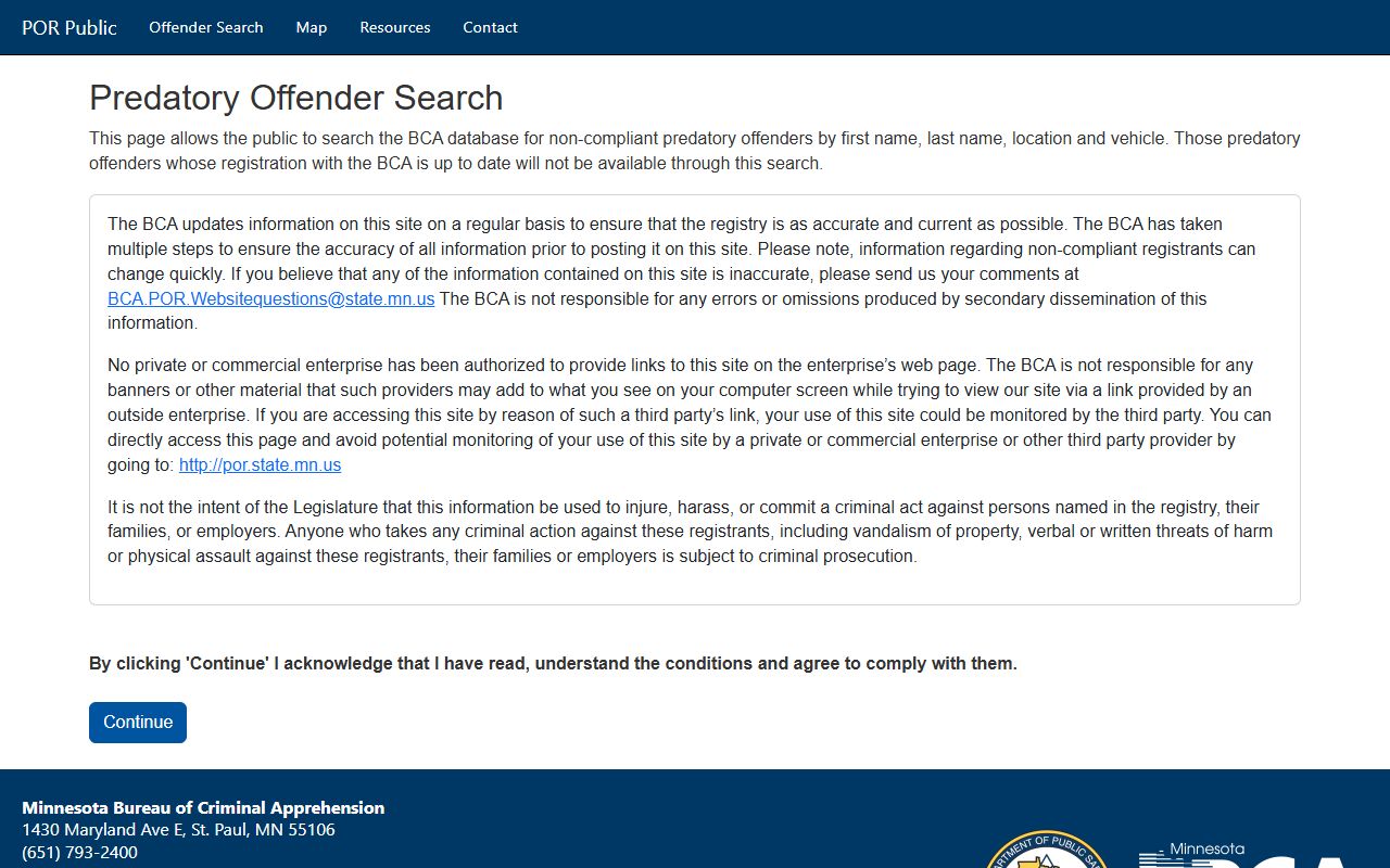 Dakota County released inmates BCA non-compliant offender search
